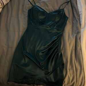 Windsor Dark Green Mini Dress